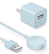 Fast Charger for Apple Watch Charger, Magnetic iWatch Charger to USB A Cable 3.3FT with USB A Wal...