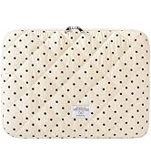 Puffy Laptop Sleeve 13-15.6 Inch Corduroy Quilted Laptop Protective Case Cute Floral Computer Sle...