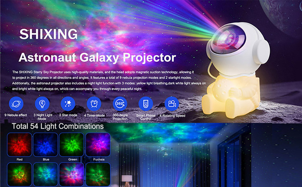 SHIXING Astronaut Star Projector