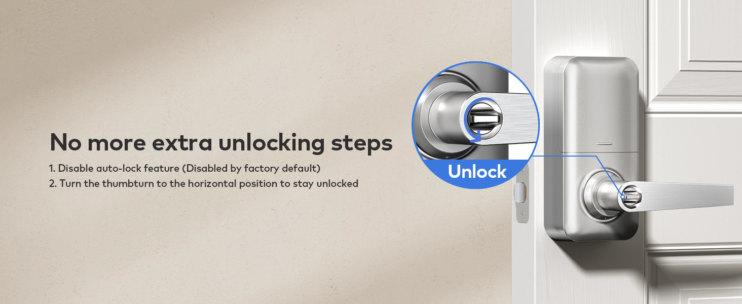 Passage Mode for continuous unlock