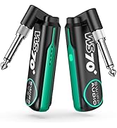 POGOLAB UHF Wireless Guitar System, Rechargeable Wireless Guitar Transmitter Receiver, 6.35mm & 3...