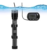 SainSmart XpertMatic Submersible Aquarium Heater, 100W Adjustable Fish Tank Heater Thermostat wit...