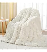 Uttermara Shaggy Faux Fur Weighted Blanket 15lbs, Super Soft Plush Fleece and Cozy Sherpa Reverse...