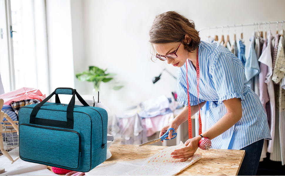 Multi-Pocket Sewing Machine Storage Bag