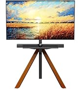 BEISHI Design Corner TV Stand for Most 32-75 Inch LED LCD Screens, Tripod Easel TV Stand Modern T...