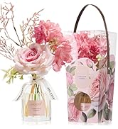 Airkeep Flower Reed Diffuser Set, Citrus Rose Garden Diffuser Gift Set,4.06 fl oz Essential Oil S...