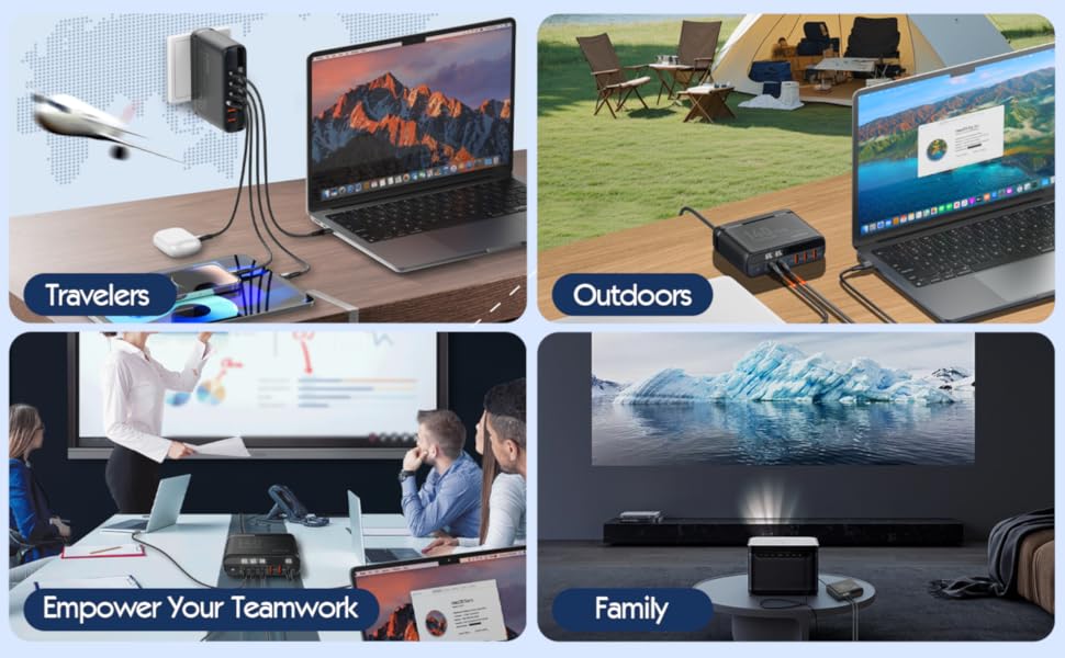 high speed multi port charger;anker multiport charger; multiport charger; anker portable charger qd