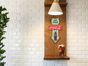 Coca-Cola Ice Cold Arrow Embossed Metal Sign *Best Seller*