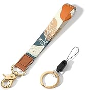 Hsxnam Wrist Lanyard Key Chain, Cute Wristlet Strap Keychain Holder for Women Men Car Keys ID Bad...