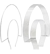 6 Pack 2 Layer Fan-shaped Metal Silver Queen Goddess Angel Halo Crown Headband Thin Hairbands Tia...