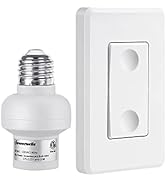 DEWENWILS Remote Control Light Bulb Socket, Wireless Light Switch for Pull Chain Light Fixture, R...