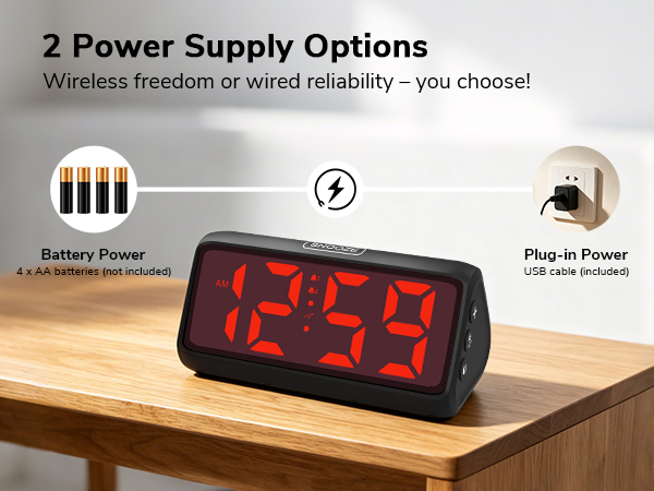 battery clock