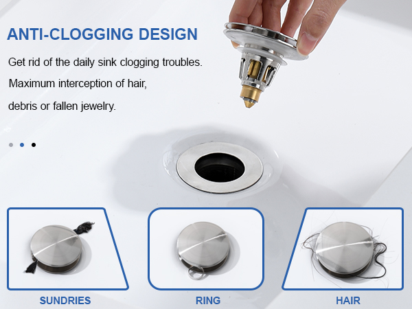 anti-clogging design