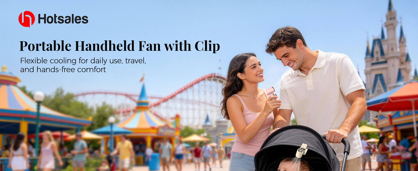 Portable Fan with Clip on