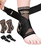 COPPER Ankle brace for women men ankle compression sleeve