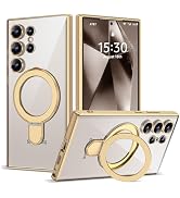 ETPESOK Compatible with Samsung Galaxy S24 Ultra Case with Magnetic Ring Stand [Compatible with M...