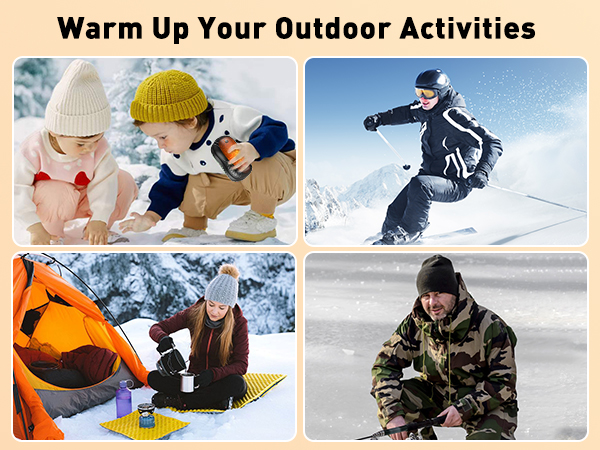 Hand warmers can warm up your outdoor activities.