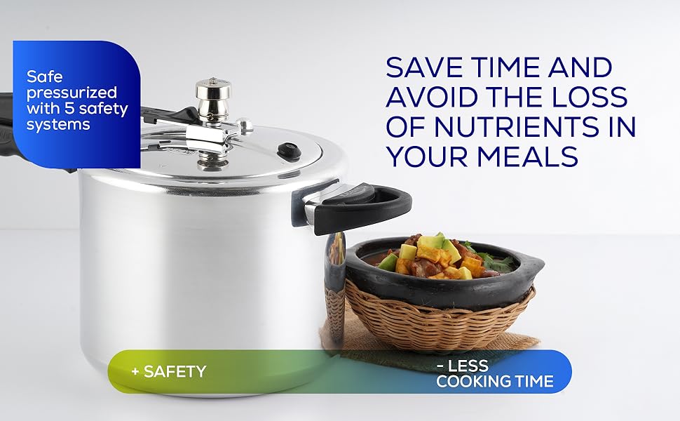 Universal Aluminum Pressure Cooker 6.3 Qt