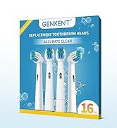 16 Pack Replacement Toothbrush Heads, Toothbrush Heads Compatible with Oral B Toothbrush