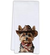 Cabana Bro Yorkshire Terrier Gifts Kitchen Towels, Yorkie Gifts for Women Decorative Hand Towels ...