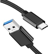 USB A to USB C 3.1/3.2 Gen 2 Cable 10Gbps Data Transfer, Short USB C SSD Cable with 60W QC 3.0 Fa...