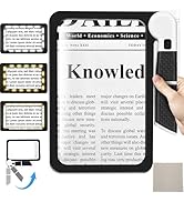 5X Magnifying Glass with Light,Folding Magnifying Glass for Reading,Large Lighted Magnifier with ...