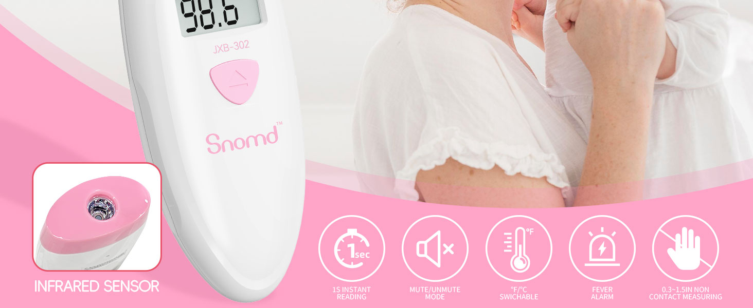 Digital 2-in-1 Infrared Thermometer for Adults