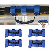 MARLBSTON 4 x Heavy Duty Roll Bar Grab Handles, 3 Straps Grip Handle for Jeep Wrangler Jeep Wrang...