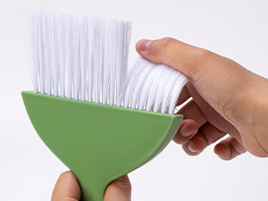 whisk broom and dustpan