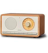 Joiimu Vintage FM Radio Bluetooth Speaker,Portable FM Radio for Home Office Kitchen Decor Gift