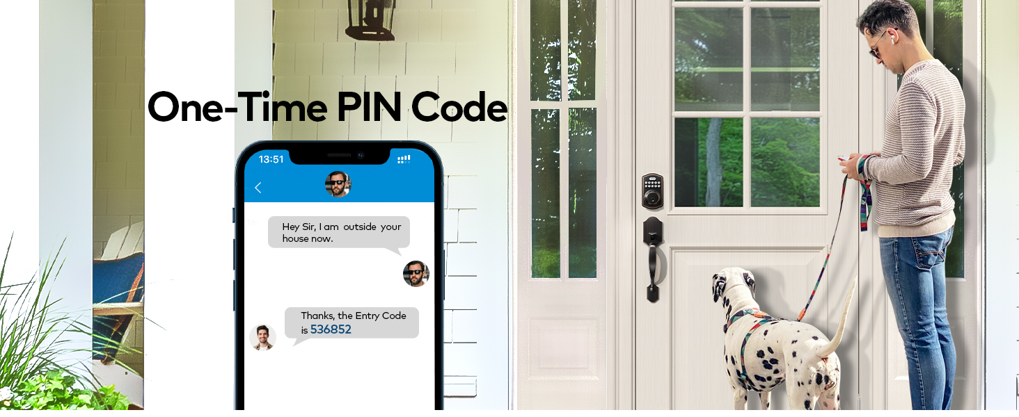 This smart door lock offers one-time passcode sharing—no keys needed, as passcodes expire after use.