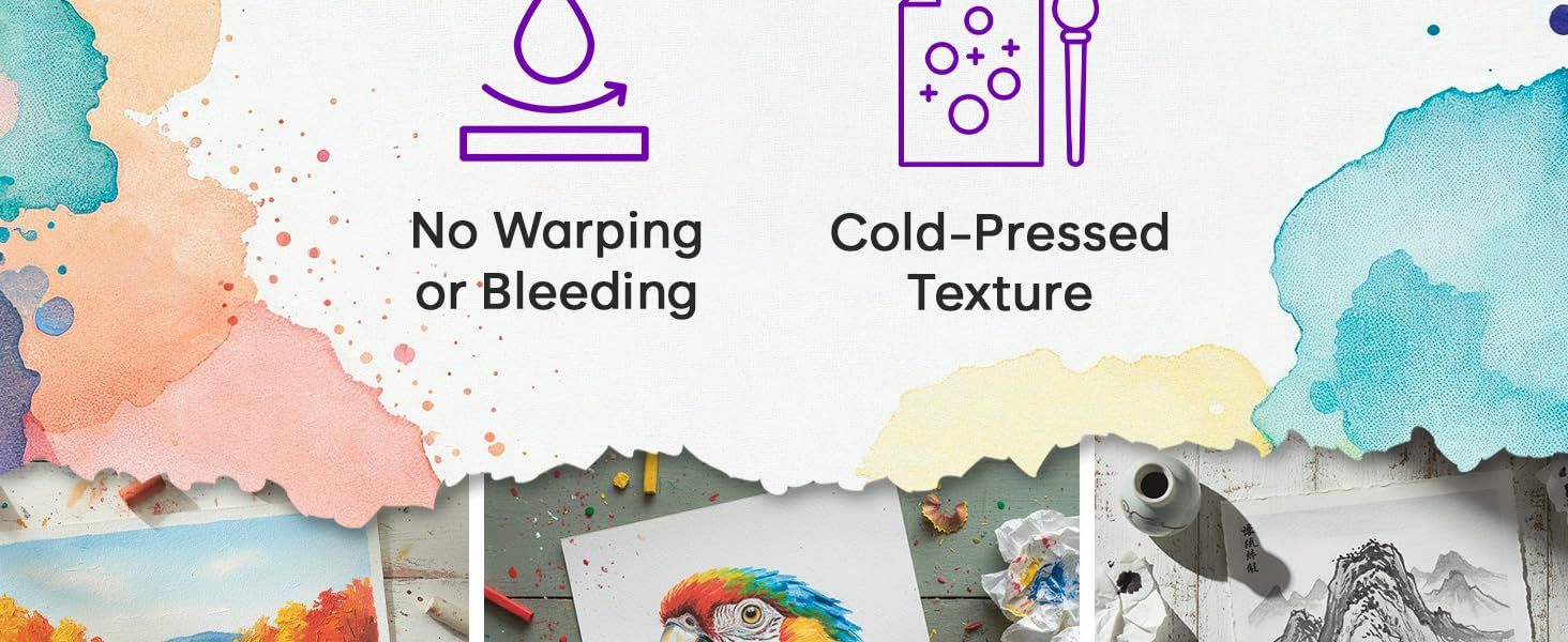 watercolor paper water color 85 x 11 pad bulk painting paint sketch for kids cards books acrylic 5x7