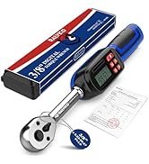 RALVICO Digital Torque Wrench 3/8 Drive (5.02-99.57 Ft. Lb/ 6.8-135 N.m) ±2% Accuracy with Buzzer...