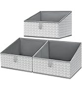 DIMJ Closet Storage Baskets, Trapezoid Collapsible Storage Bins, Fabric Organizer Bins and Storag...