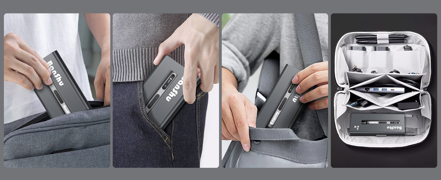 Portable travel electric precision screwdriver set