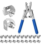 Rotable Dual Head Cage Nut Tool Kit with 10 Sets M6 Silver Rack Mount Screws - Screw Install and ...