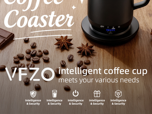 Intelligent heated coffee mug