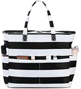 Waterproof Beach Tote Pool Bags for Women Ladies Extra Large Gym Tote Carry On Bag With Wet Compa...