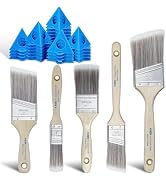 KATA 36PC Painter's Pyramids with 5 Paint Brushes for Cabinet Door Painting | Complete DIY Painti...