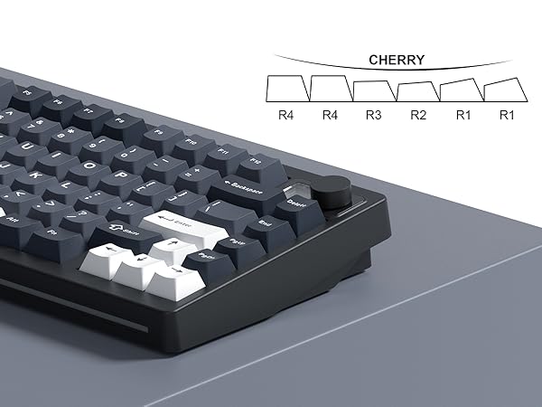 75% Wireless Mechanical Gaming Keyboard Bluetooth 5.0/2.4GHz/USB C Thocky Creamy Keyboard