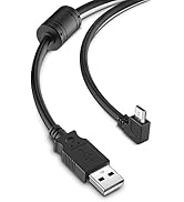 YQMAJIM Dash Cam Power Cord, (10Ft Micro) Pure Copper Thicker 90 Degree Micro USB Mirror Camera C...