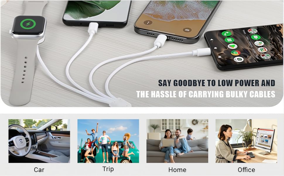 Say goodbye to low power and the hassle of carrying bulky cables