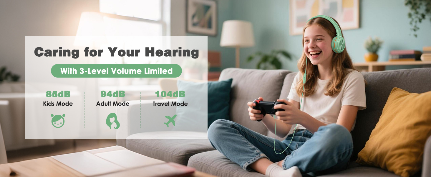 904G Headphones with volume limited