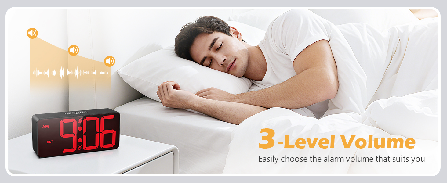 Battery Operated Digital Clock, Dual Alarm Clocks