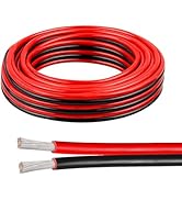 14 Gauge Electrical Wire, 600V 14 AWG 2 Conductors Tinned Copper Parallel Wire 10ft, Insulated St...