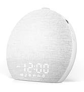 Geuuap Sunrise Alarm Clock White Noise Sound Machine for Bedroom | Natural Wake-Up Light with 30 ...