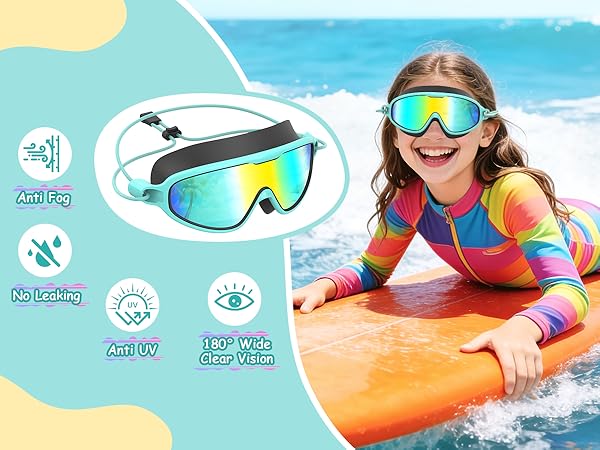 dk02 kids swim goggles