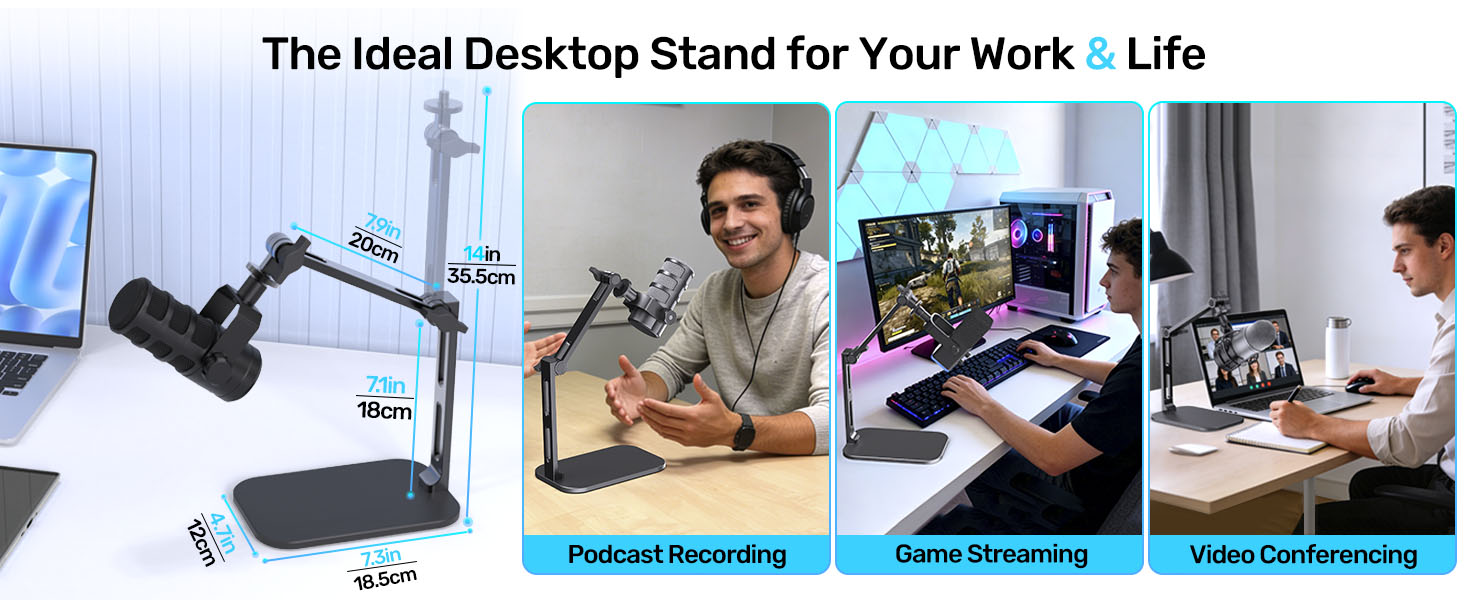 Desktop Studio Arm for Microphones