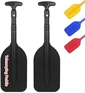 DEDU Boat Paddle Telescoping 2 Pack, Boat Oars Collapsible Emergency Paddle 21"-43" Adjustable, T...