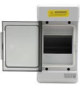 YQMIGU 4 Way Outdoor Waterproof IP66 PC/ABS Alloy Plastic Circuit Breaker Box Power Distribution ...